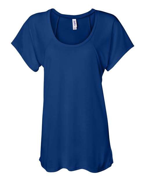 Women’s Flowy Raglan Tee - True Royal Front