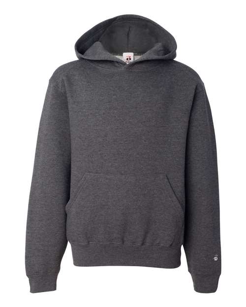 Youth Hooded Sweatshirt - Charcoal Front