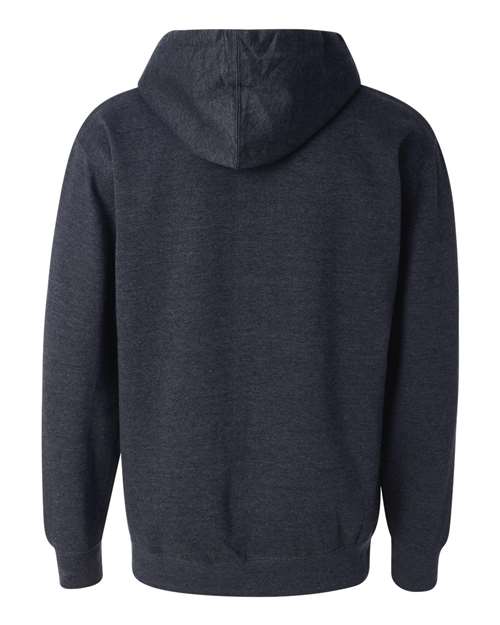 Unisex Midweight Hooded Sweatshirt - Classic Navy Heather Back