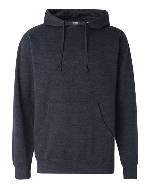 Unisex Midweight Hooded Sweatshirt - Classic Navy Heather Front