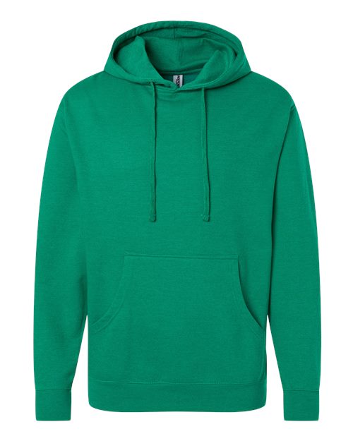 Unisex Midweight Hooded Sweatshirt - Kelly Green Heather Front