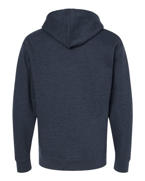 Unisex Midweight Full-Zip Hooded Sweatshirt - Classic Navy Heather Back