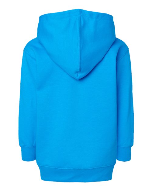 Toddler Pullover Fleece Hoodie - Turquoise Back