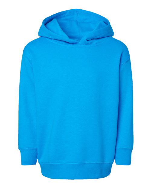Toddler Pullover Fleece Hoodie - Turquoise Front