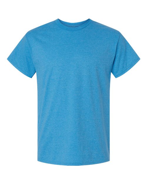 Gildan Unisex Ultra Cotton® T-Shirt - Heather Sapphire Front