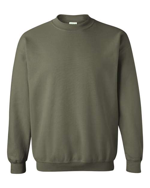 Gildan Unisex Heavy Blend™ Crewneck Sweatshirt - Military Green Front