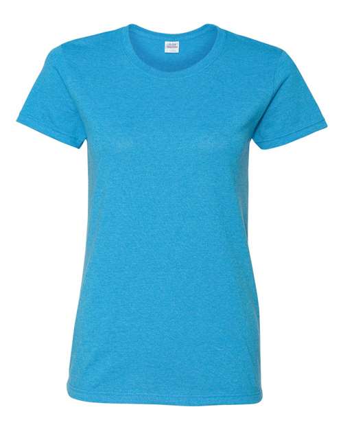 Gildan Women's Heavy Cotton™ T-Shirt - Heather Sapphire Front