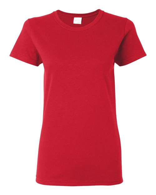 Gildan Women's Heavy Cotton™ T-Shirt - Red Front