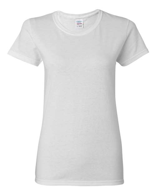 Gildan Women's Heavy Cotton™ T-Shirt - White Front