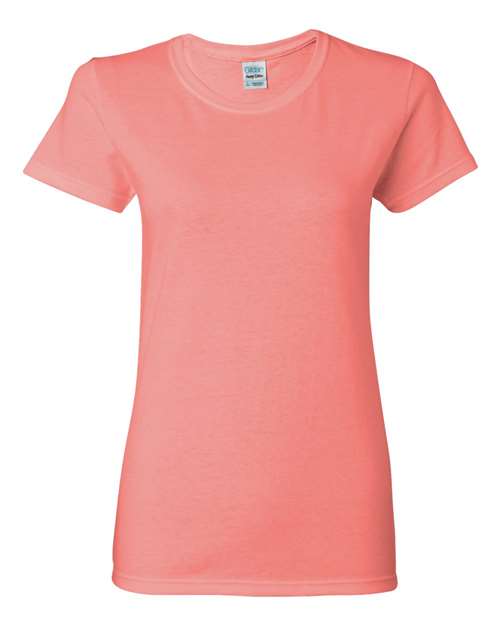 Women's Heavy Cotton™ T-Shirt - Coral Silk Front