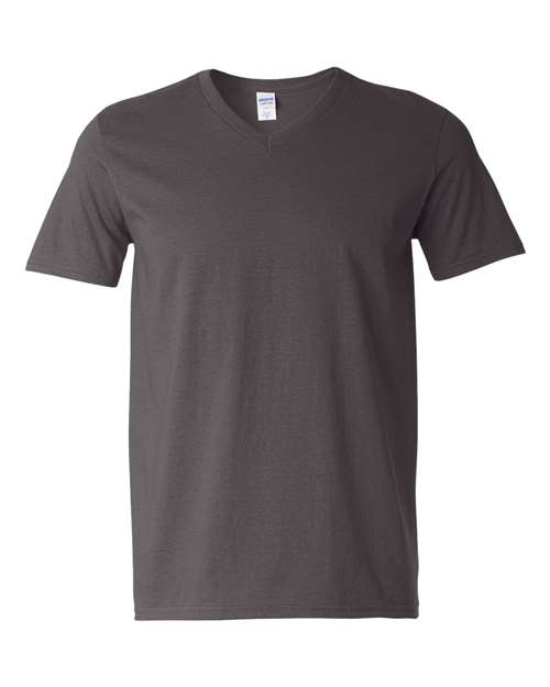 Gildan Unisex Softstyle® V-Neck T-Shirt - Charcoal Front