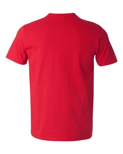 Unisex Softstyle® V-Neck T-Shirt - Cherry Red Back