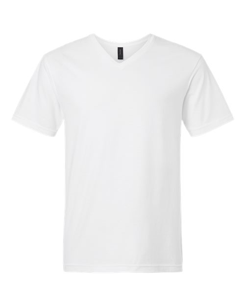 Gildan Unisex Softstyle® V-Neck T-Shirt - White Front