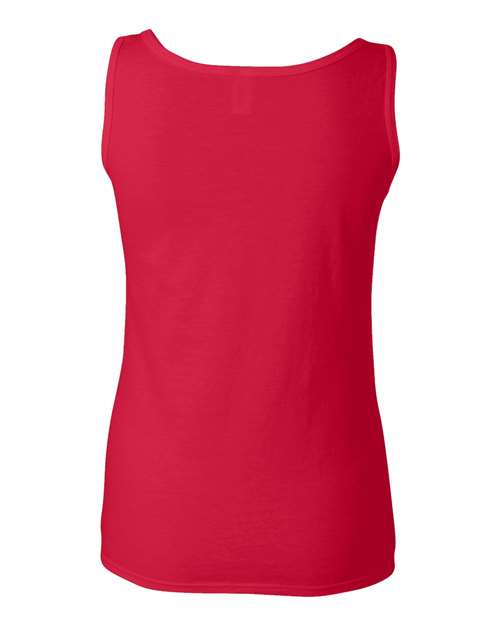 Women's Softstyle® Tank Top - Cherry Red Back