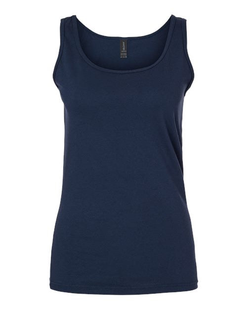Gildan Women's Softstyle® Tank Top - Navy Front