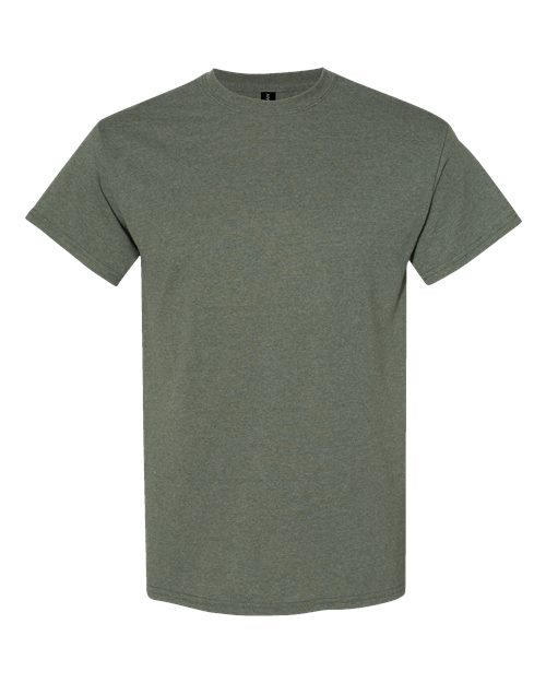 Gildan Unisex Heavy Cotton™ T-Shirt - Heather Military Green Front