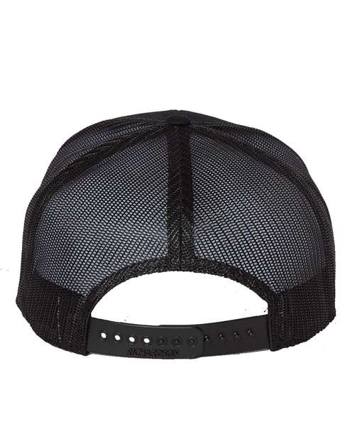 Seven-Panel Trucker Cap - Black Back