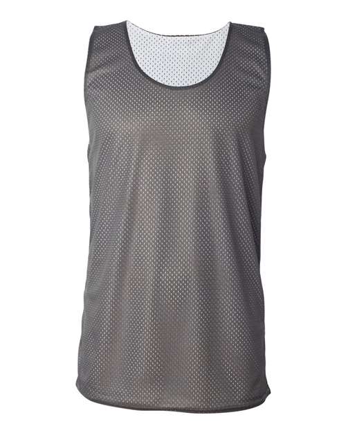 Men's Pro Mesh Reversible Tank Top - Graphite/ White Front