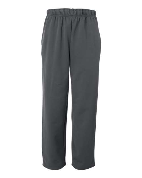 Unisex Performance Fleece Open-Bottom Sweatpants - Graphite Front