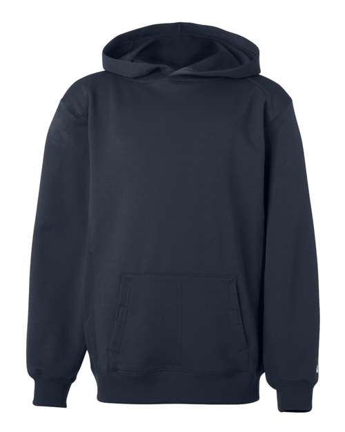 Youth Performance Fleece Hooded Sweatshirt - Navy Front