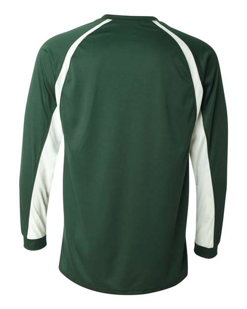 Men's B-Core Hook Long Sleeve T-Shirt - Forest/ White Back