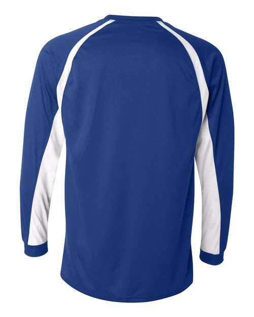 Men's B-Core Hook Long Sleeve T-Shirt - Royal/ White Back