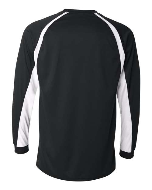 Men's B-Core Hook Long Sleeve T-Shirt - Black/ White Back