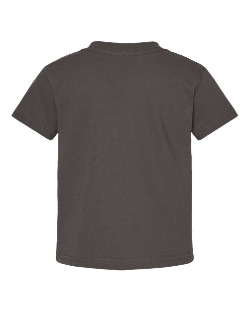 Toddler Cotton Jersey Tee - Charcoal Back