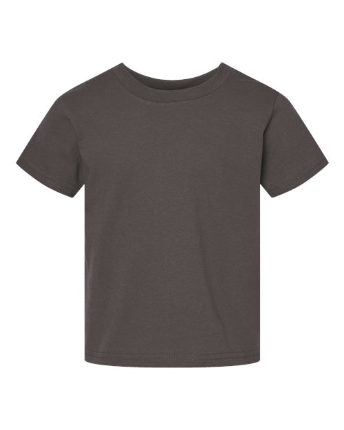 Toddler Cotton Jersey Tee - Charcoal Front
