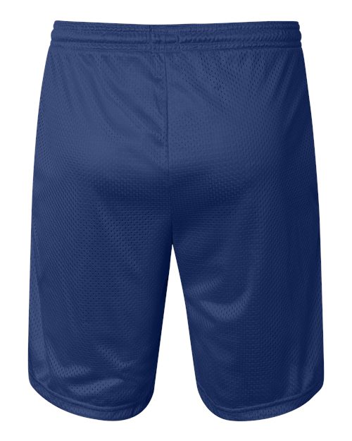 Unisex 9" Mesh Shorts with Pockets - Athletic Royal Back