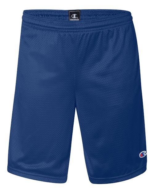 Unisex 9" Mesh Shorts with Pockets - Athletic Royal Front