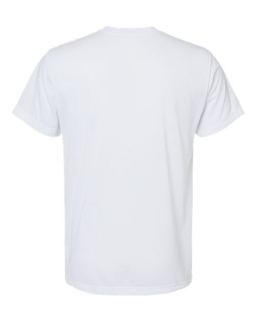 Men's Polyester Sublimation Tee - White Back