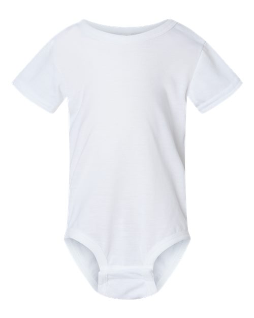 Infant Polyester Sublimation Bodysuit - White Front