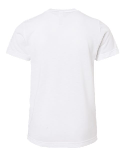 Youth Polyester Sublimation Tee - White Back