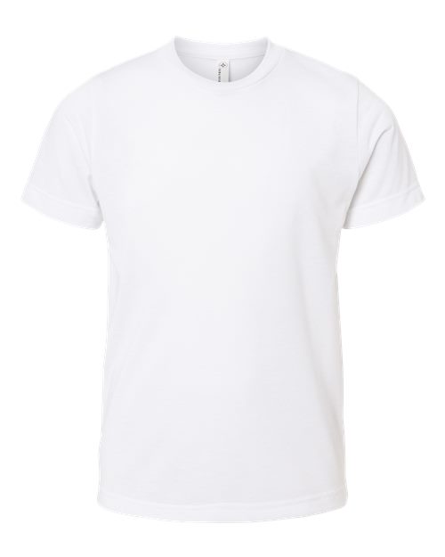 Youth Polyester Sublimation Tee - White Front