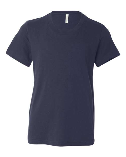 Youth Jersey Tee - Navy Front