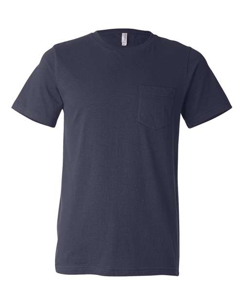 Men's Jersey Pocket Tee - Navy Front