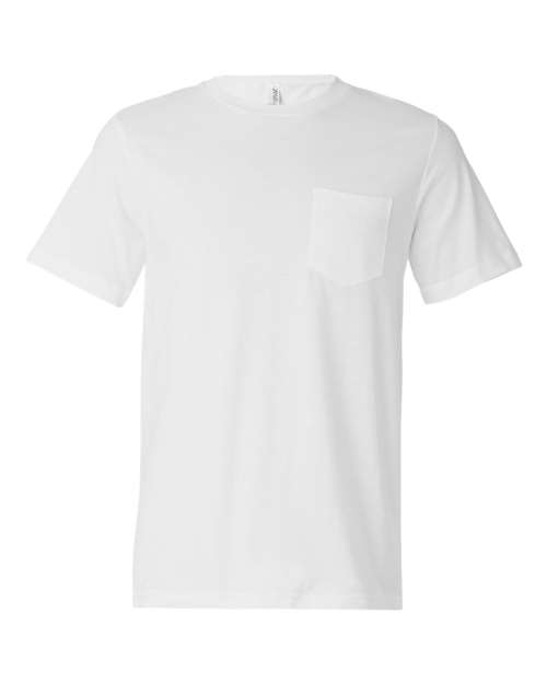 Men's Jersey Pocket Tee - White Front