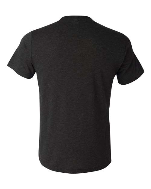 Unisex Triblend V-Neck Tee - Charcoal Black Triblend Back