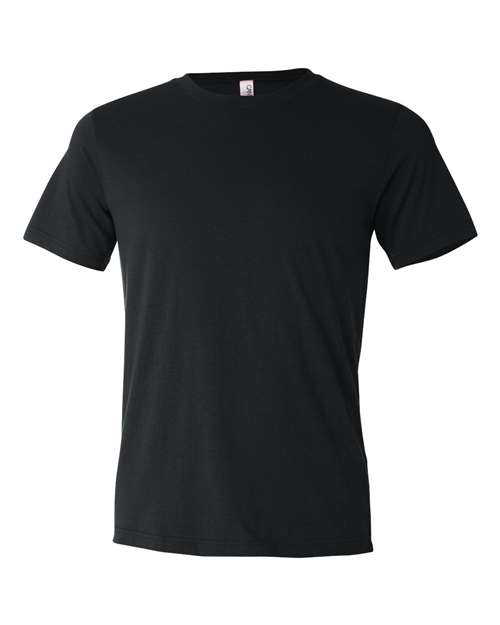 BELLA + CANVAS Unisex Texture Tee - Black Front