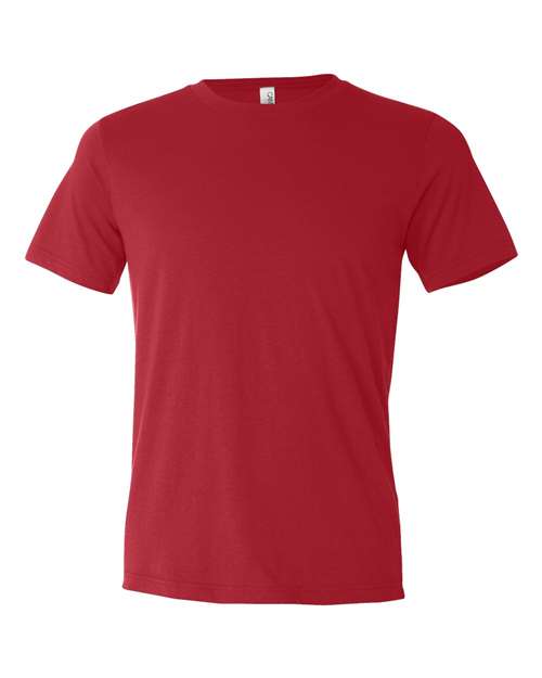 BELLA + CANVAS Unisex Texture Tee - Red Front