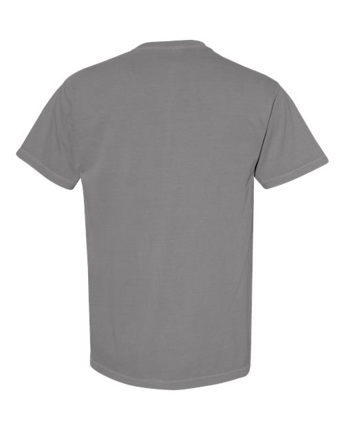 Unisex Garment-Dyed Heavyweight Pocket T-Shirt - Grey Back