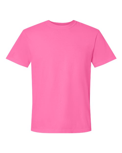Unisex Garment-Dyed Heavyweight T-Shirt - Neon Pink Front