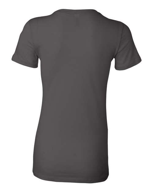 Women's Slim Fit Tee - Asphalt Back