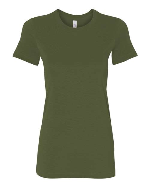 Women's Slim Fit Tee - Olive Front