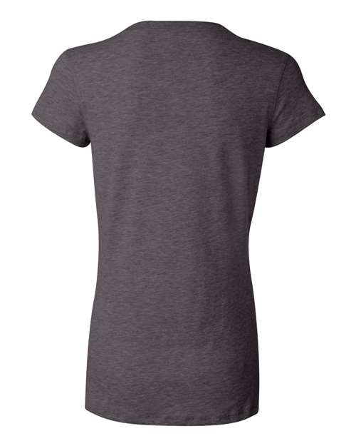 Women’s Jersey V-Neck Tee - Dark Grey Heather Back