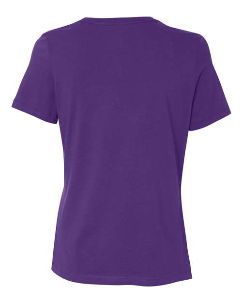 Women’s Relaxed Jersey Tee - Team Purple Back