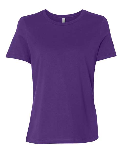 Women’s Relaxed Jersey Tee - Team Purple Front