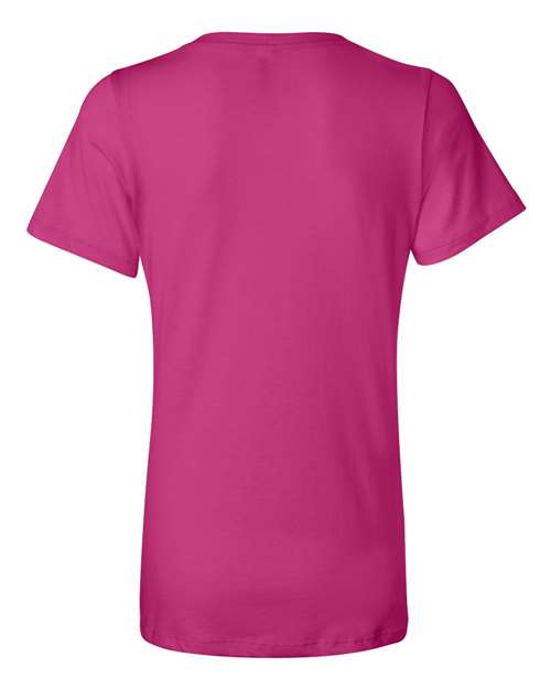 Women’s Relaxed Jersey V-Neck Tee - Berry Back