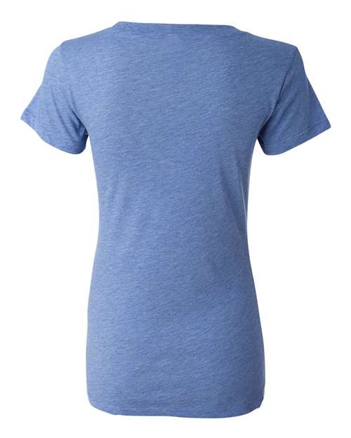 Women's Triblend Tee - Blue Triblend Back